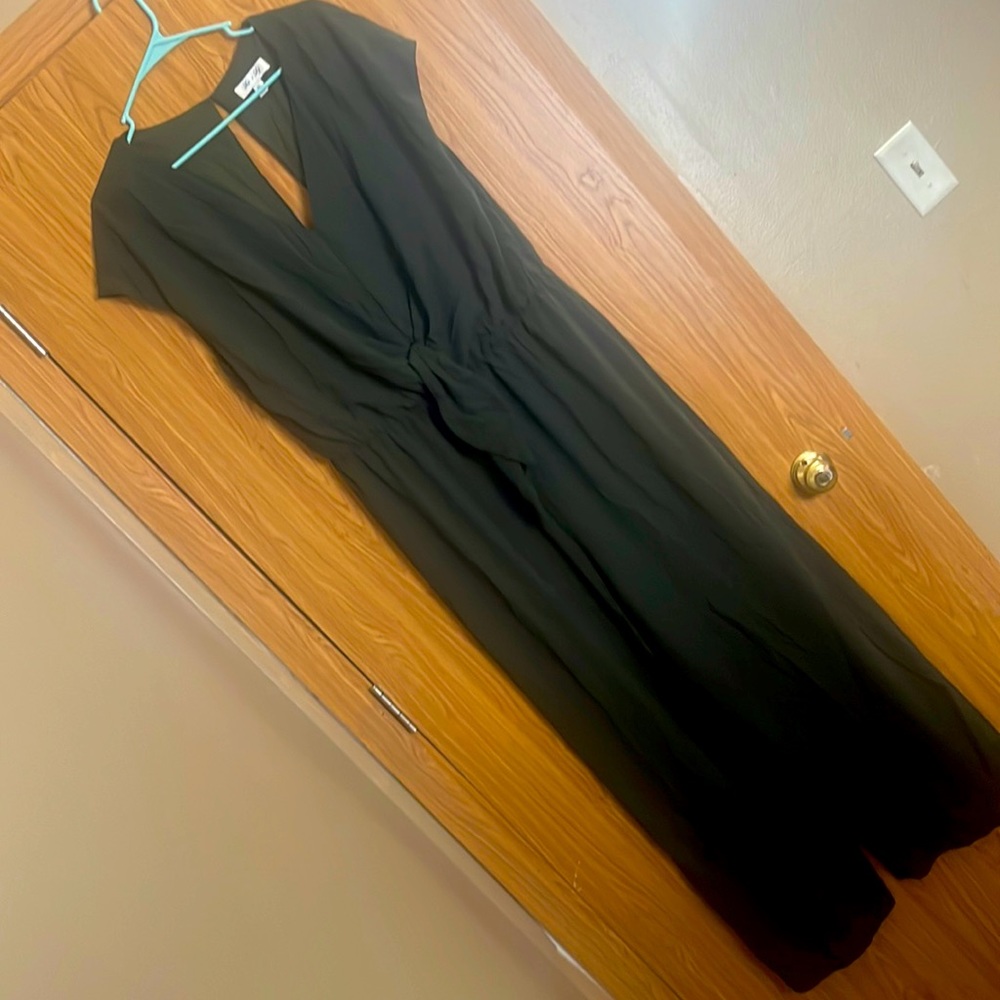 Olive Green Wide leg Jumpsuit XL